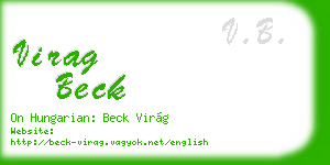 virag beck business card
